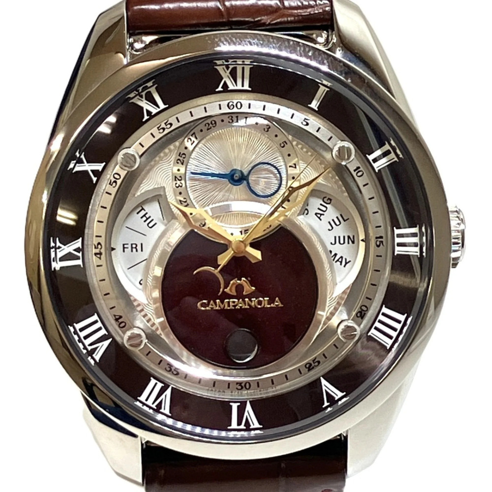 Citizen Campanola Watch, Total Weight 118.0g, Stainless Steel, Genuine Leathe...